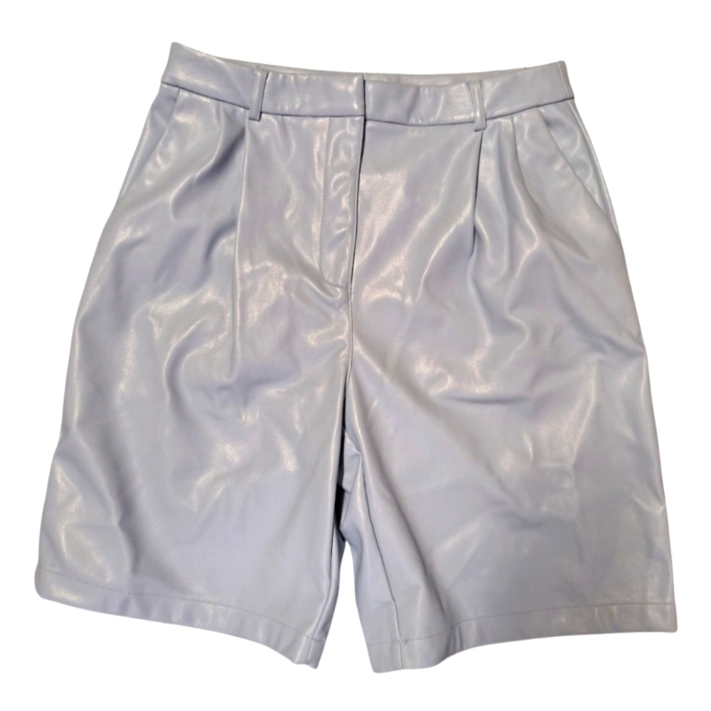 House of Harlow 1960 Vegan Leather High Rise Shorts,